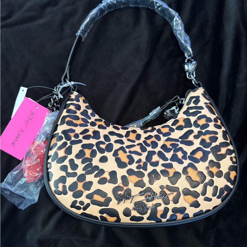 Betsey Johnson Leopard Print Shoulder Bag